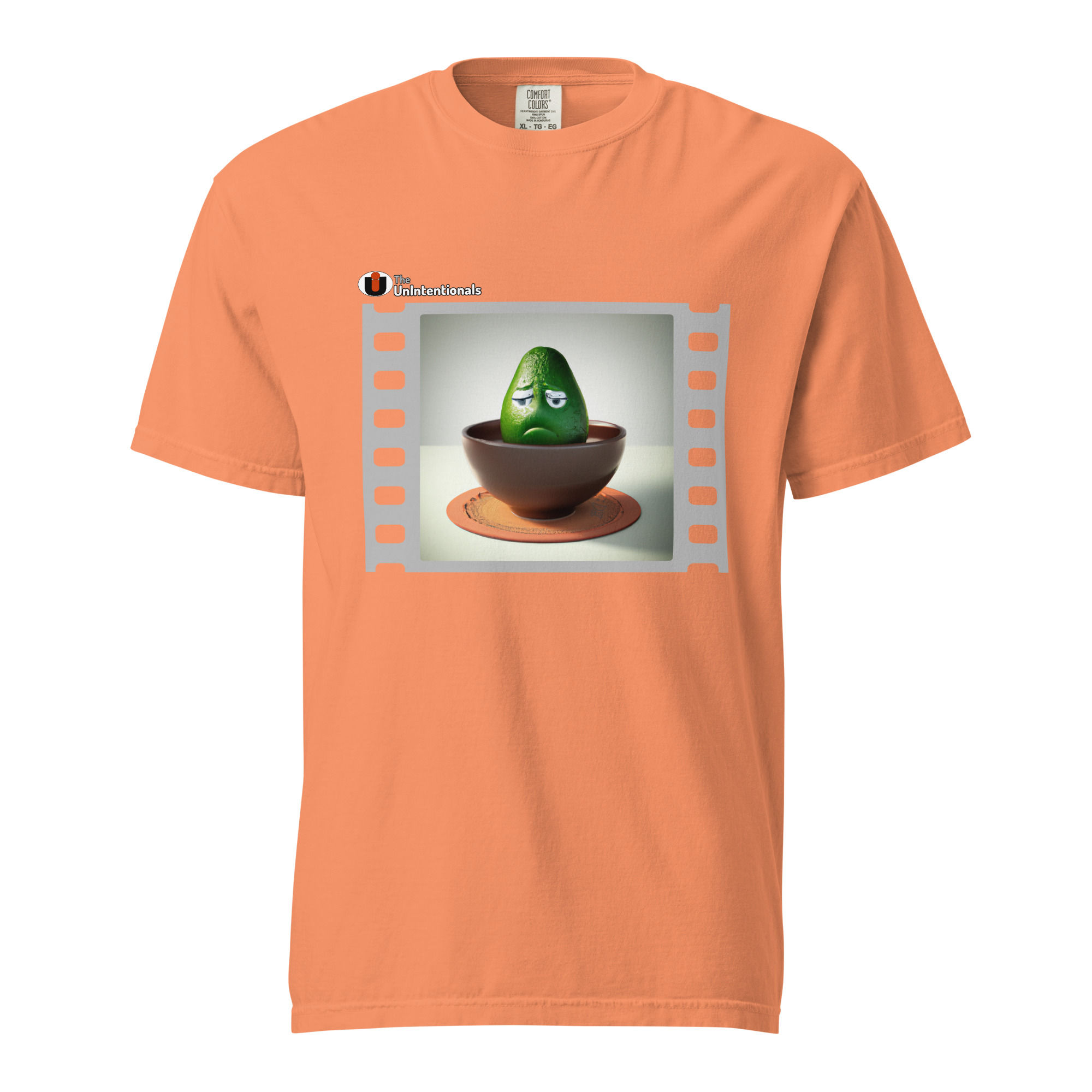 Hitting Guac Bottom - Terracotta (color), front view