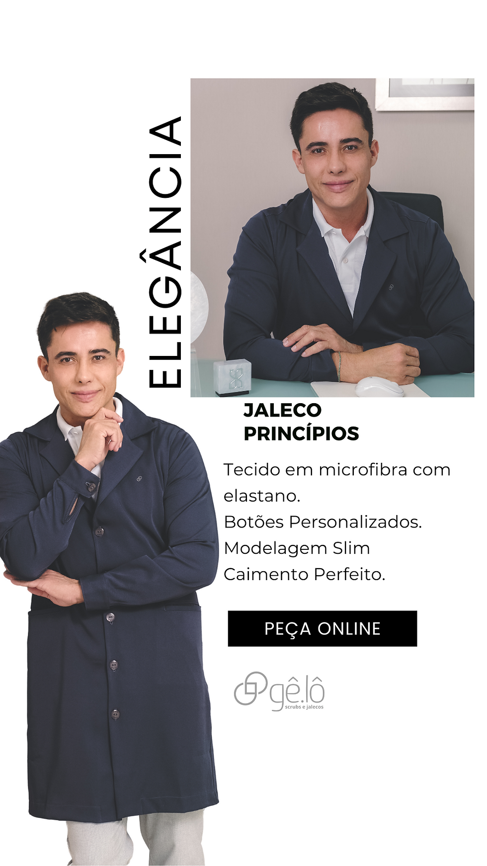Miniatura: Jaleco Principios Masculino