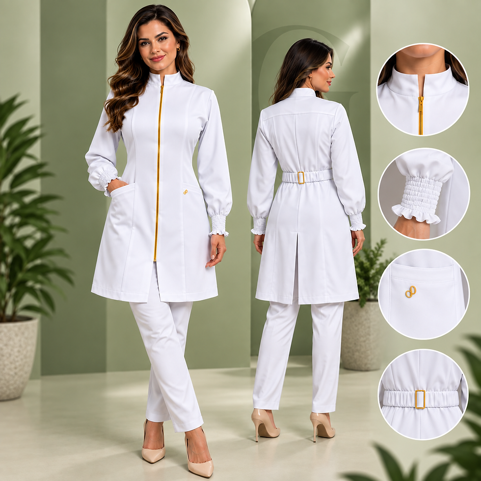 Miniatura: Jaleco Harmonia Feminino Branco