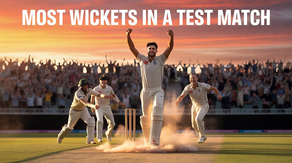 Most Wickets in a Test Match: Full List, Records, and Legendary Performances