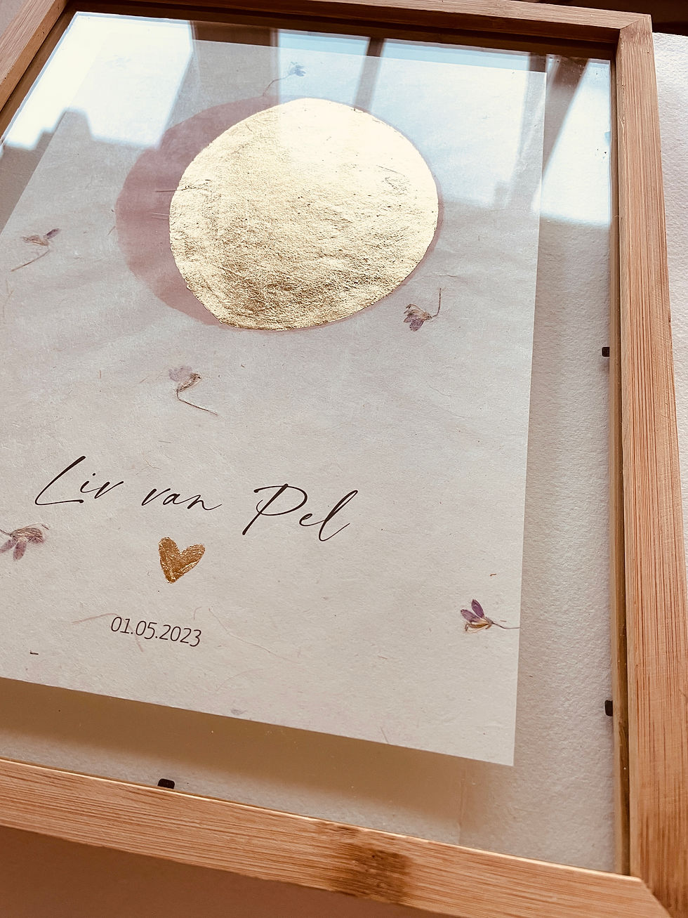 Thumbnail: Maanstandposter pink flowers