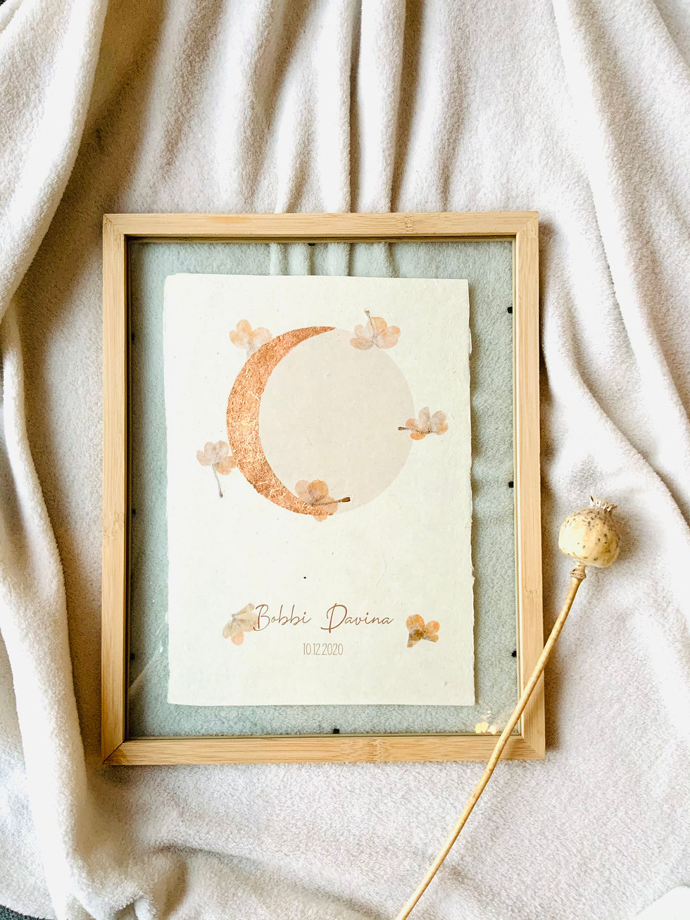 Thumbnail: Maanstandposter flower A4