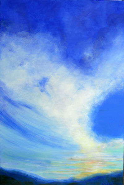 SKY Clouds III 24X36 Acrylic on canvas.j