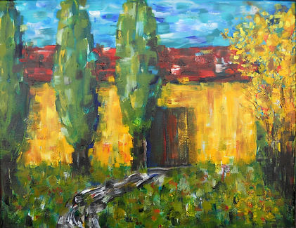 LND Italian Barn 18X24 Acrylic on canvas