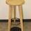 Thumbnail: Wood barstool with black foot ring