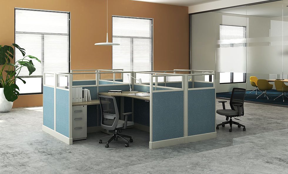 Thumbnail: Friant system 2 cubicle pod of 4