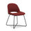 Thumbnail: Guest chair with red fabric and black frame