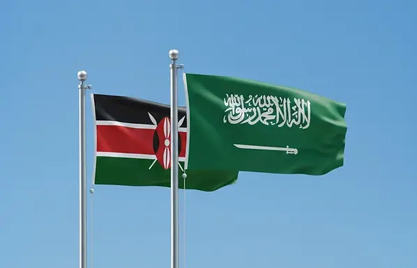 Saudi E-Umrah Visa for Kenya citizens � Kenya and Saudi Arabia flags representing online Saudi visa eligibility for Kenyans