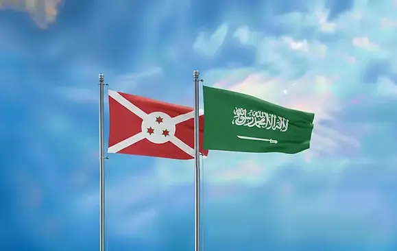Saudi E-Tourist Visa for Burundi citizens – Burundi and Saudi Arabia flags representing online Saudi visa eligibility for Burundians