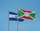 El Salvador and Burundi flags side by side under a clear blue sky, El Salvador e-Tourist visa for Burundi citizens.