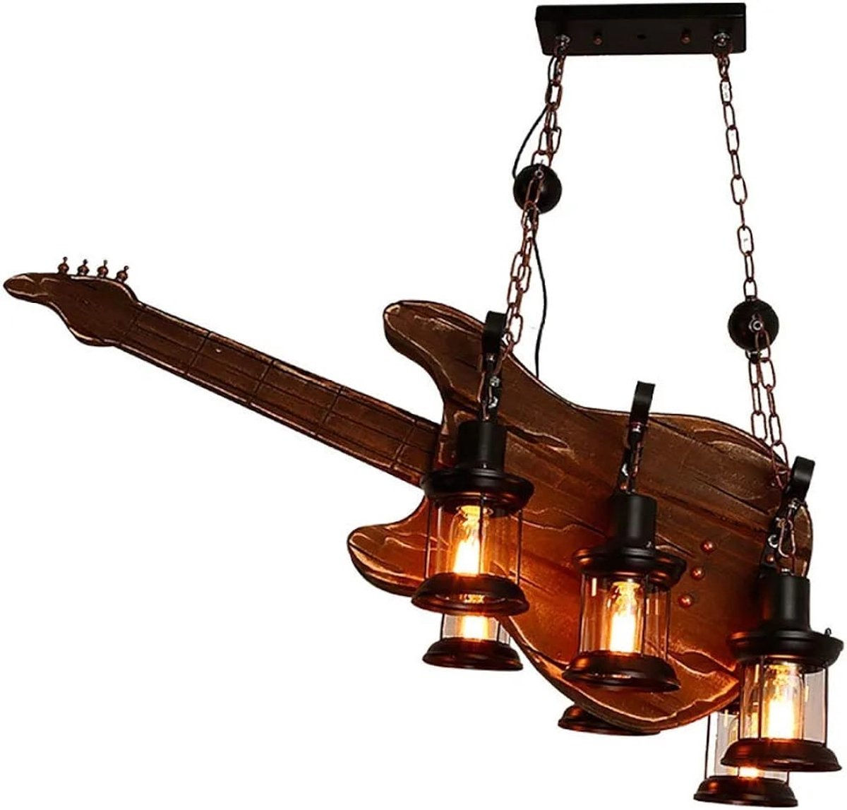 Hanglamp Gitaar - 6 Lichtpunten