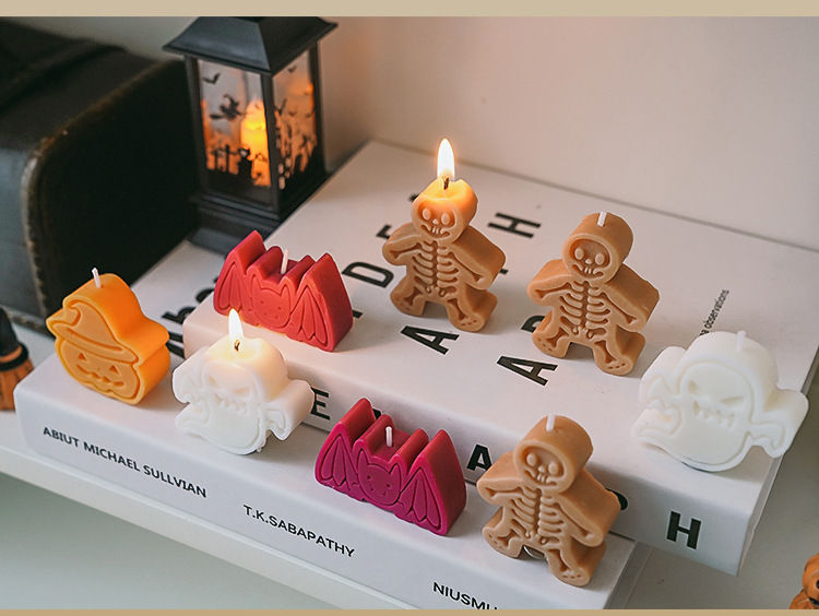 Thumbnail: Halloween Kaarsen ~ SET van 4