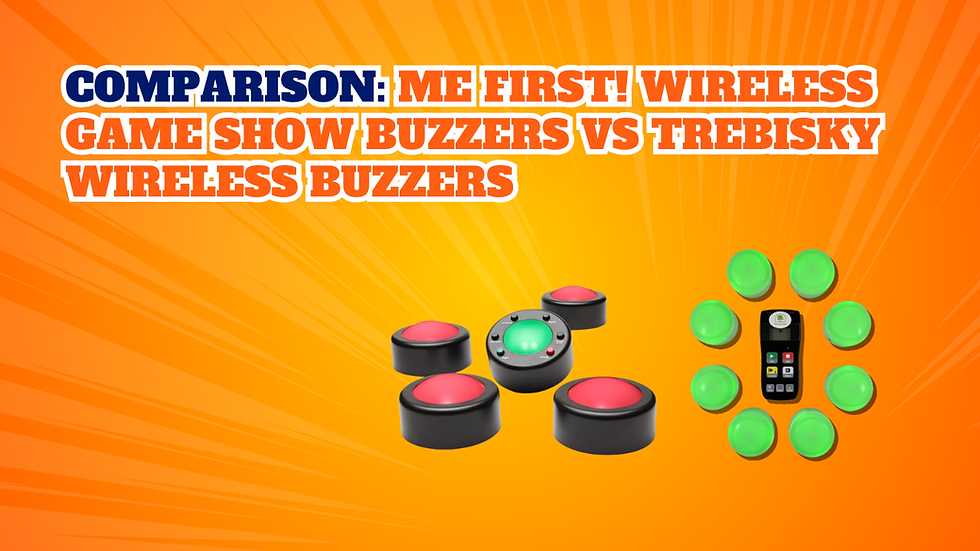 Comparison: Me First! Wireless Game Show Buzzers vs Trebisky Wireless Buzzers