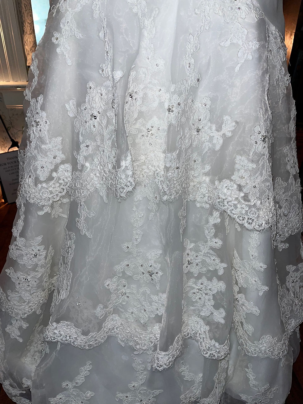 Thumbnail: Jasmine Romantic Strapless Dress Rouching and Tiered Skirt Size 12 Y11411