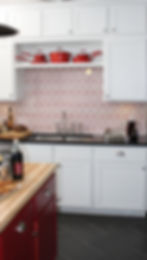 Back painted glass tiles