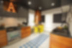 Flat slab upper cabinets
