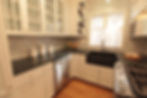Shaker style marble accents