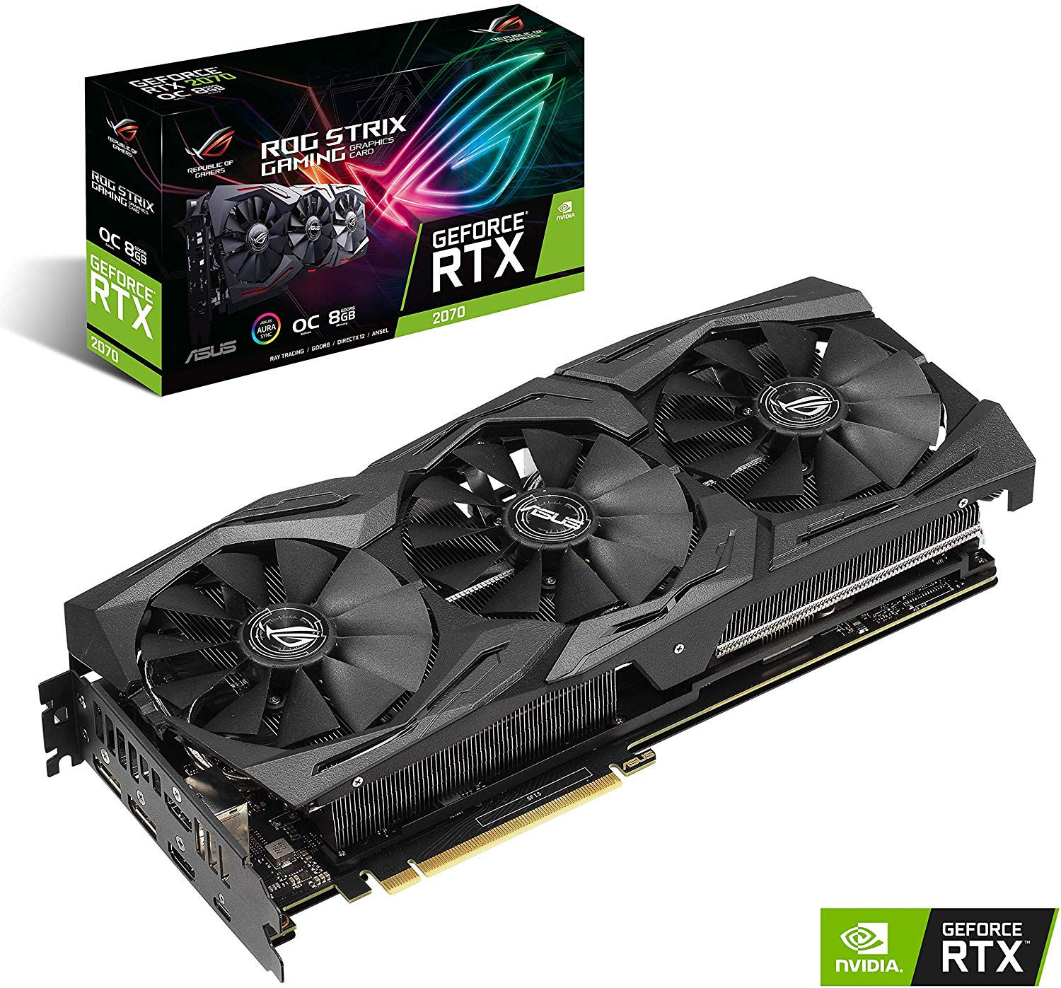ASUS ROG STRIX GeForce RTX 2070 Overclocked 8G GDDR6 VR Ready