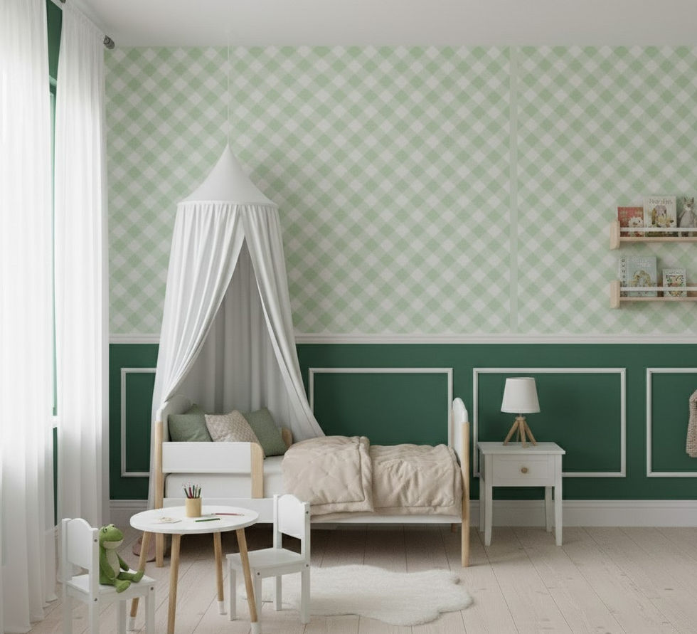 Xadrez Lateral Verde Malva