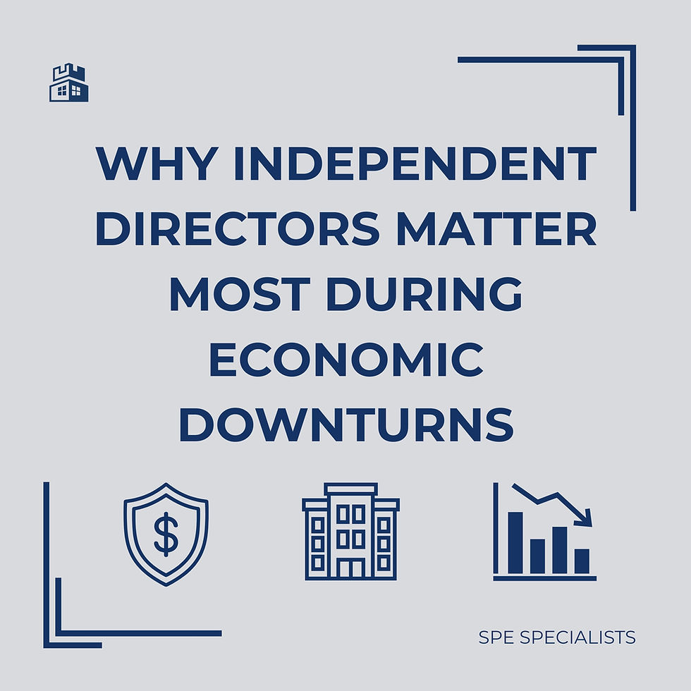Why Independent Directors Matter Most During Economic Downturns
