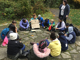 Students are introduced to their schedule for the day.