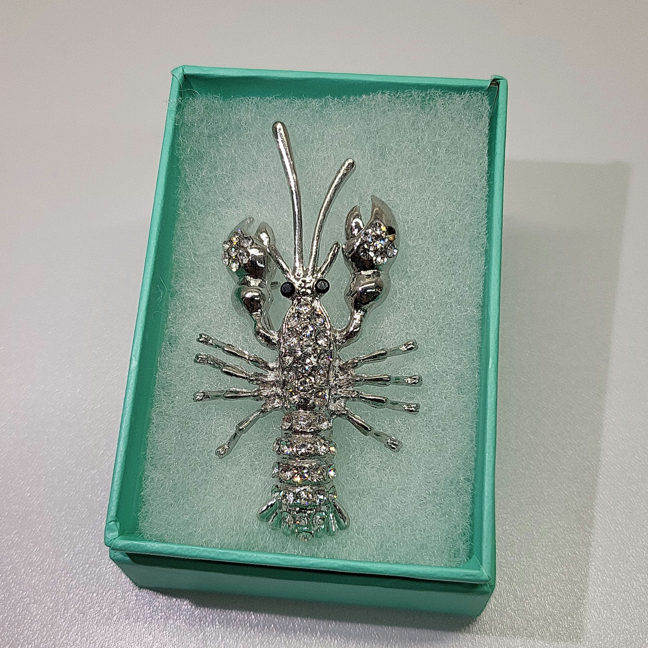 Rhinestone brooch pin