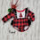 Thumbnail: Red Plaid Christmas Tree Ruffle Romper