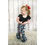 Thumbnail: Girls Aztec Stretch Bell Bottom Pant