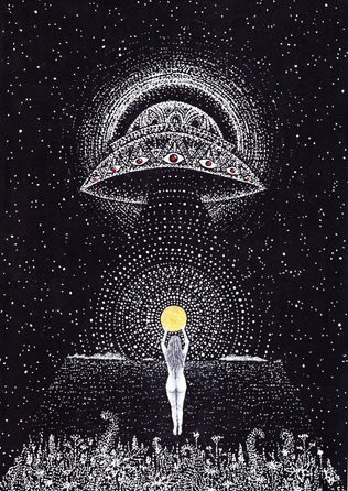 Janette Leino taide pointillismi art pointillism psychedelic