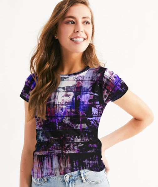 grunge aesthetic shirt with a graffiti style