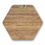 Thumbnail: Wooden hexagonal shaped coaster
