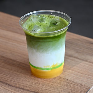 Iced Mango Matcha Latte