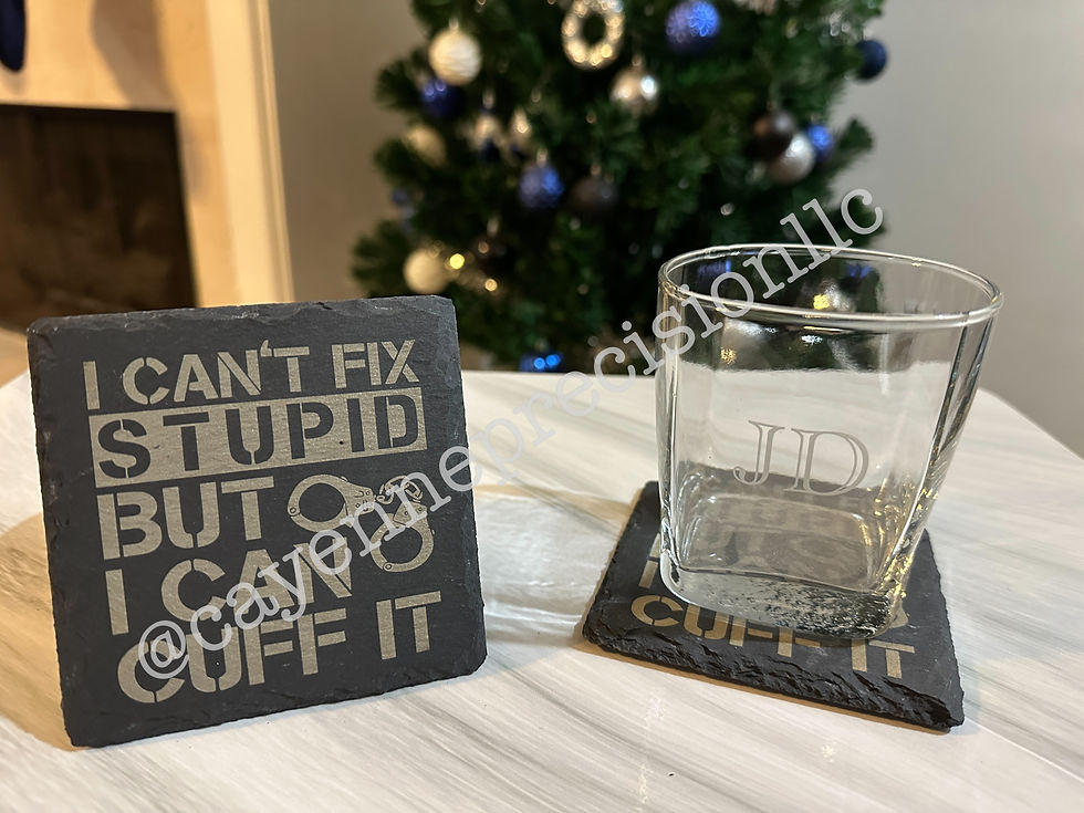 Valiant By CP Slate Coasters-I Can't Fix Stupid