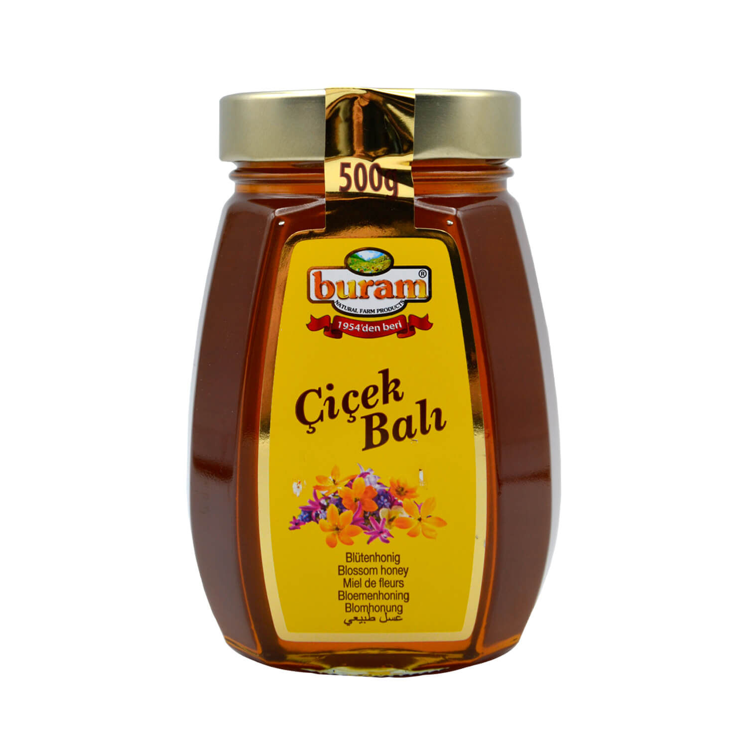 Buram Bloemenhoning 500G