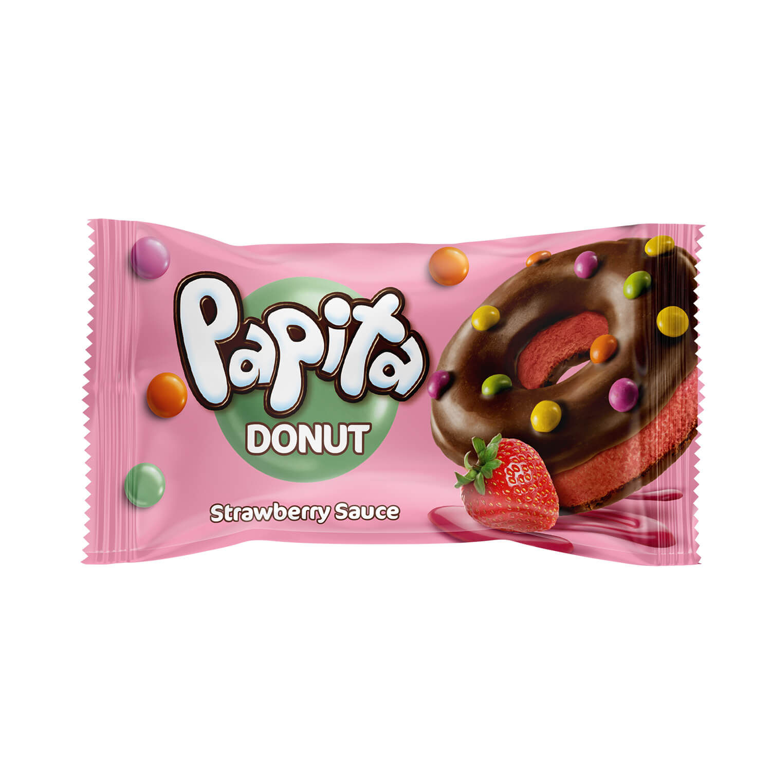 Papita Donut Aardbei 40g