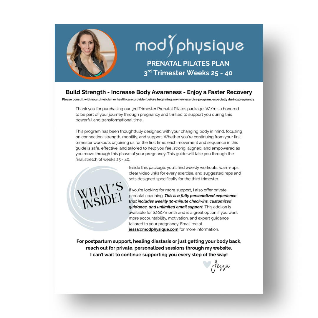 Third Trimester Pilates Program with Jessa