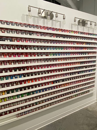 Bisou Nail Boutique Noda wall of color
