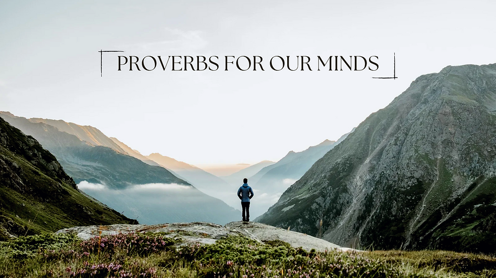 A grey background with the words Spiritual Discipline Devotionals. A picture of a mountain with a cross on top is beside it.