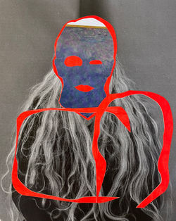 within, collage on acid-free paper