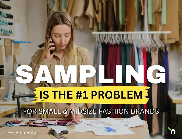 Making samples for garment manufacturing orders