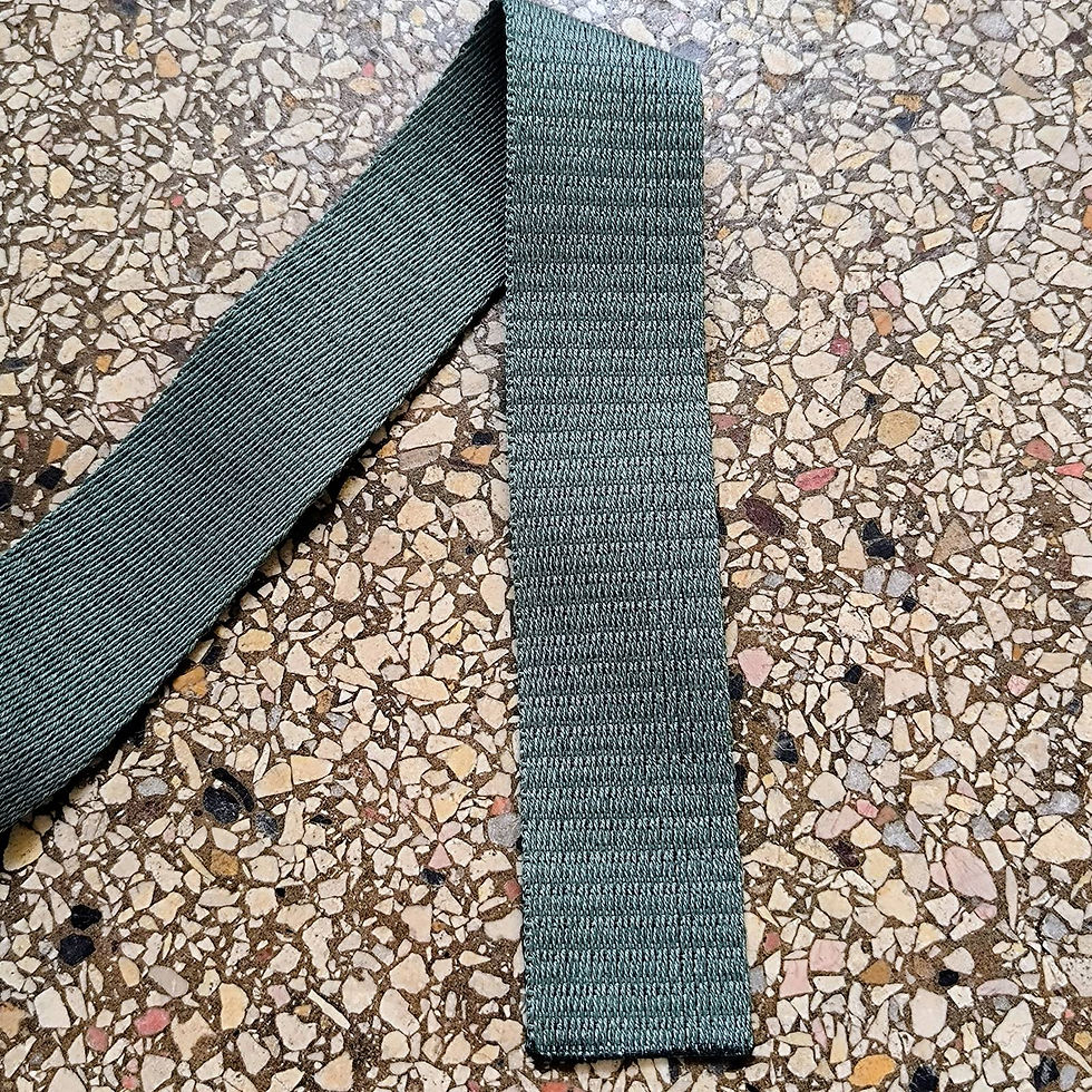 Miniatura: Barevné bavlněné popruhy ke kabelce s kovovými karabinami, nastavitelné a vyměnitelné, doplněk k ručně vyráběným kabelkám