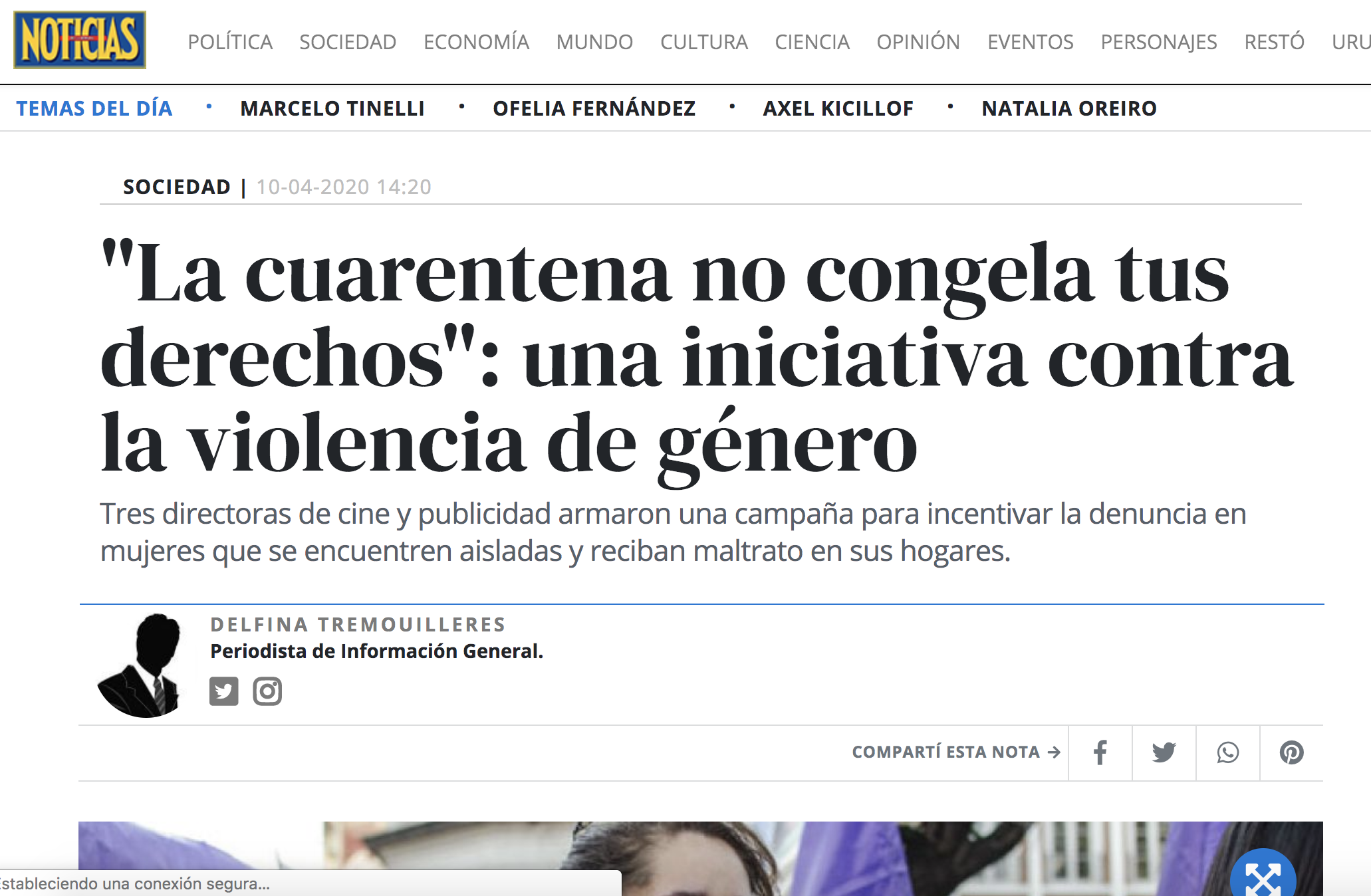 Noticias - #AislamientoNoEsSilencio