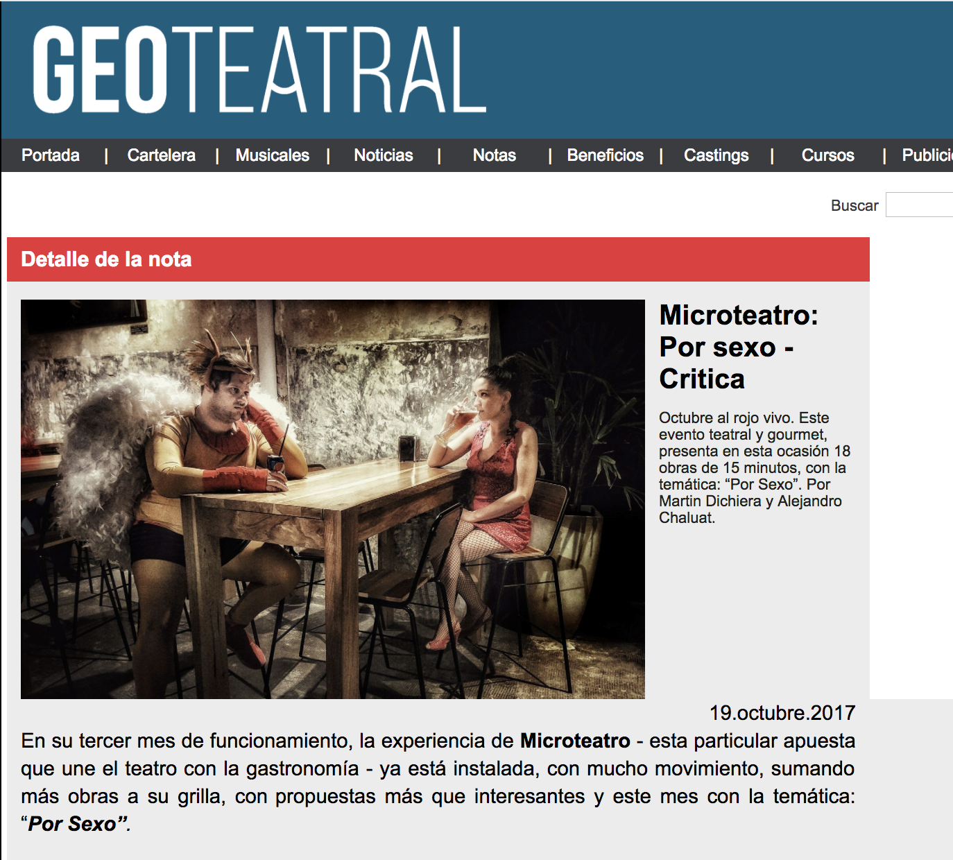 Geo Teatral - Microteatro