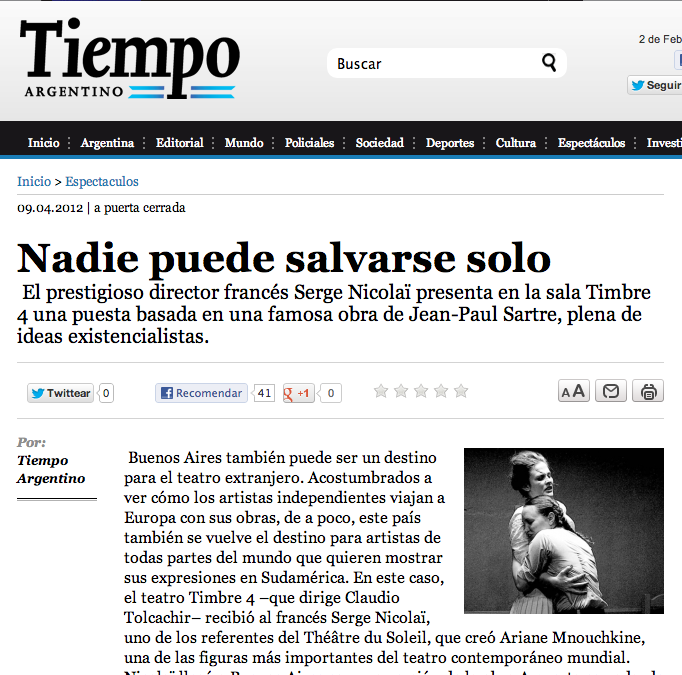 Tiempo Argentino newspaper