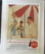 Coca Cola Ad 1955, laminated, for sale, Nostalgia Tymes