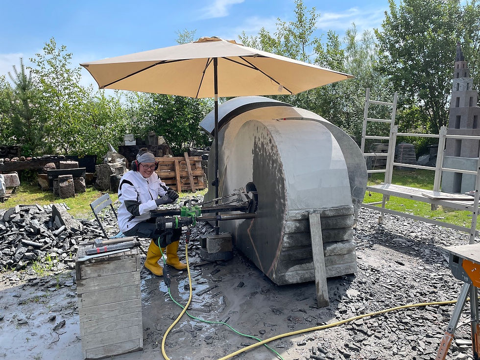 Working and sweating under the parasol — another breakthrough needs to be achieved.