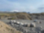in the quarry - I reduced their weight on site by splitting them off
