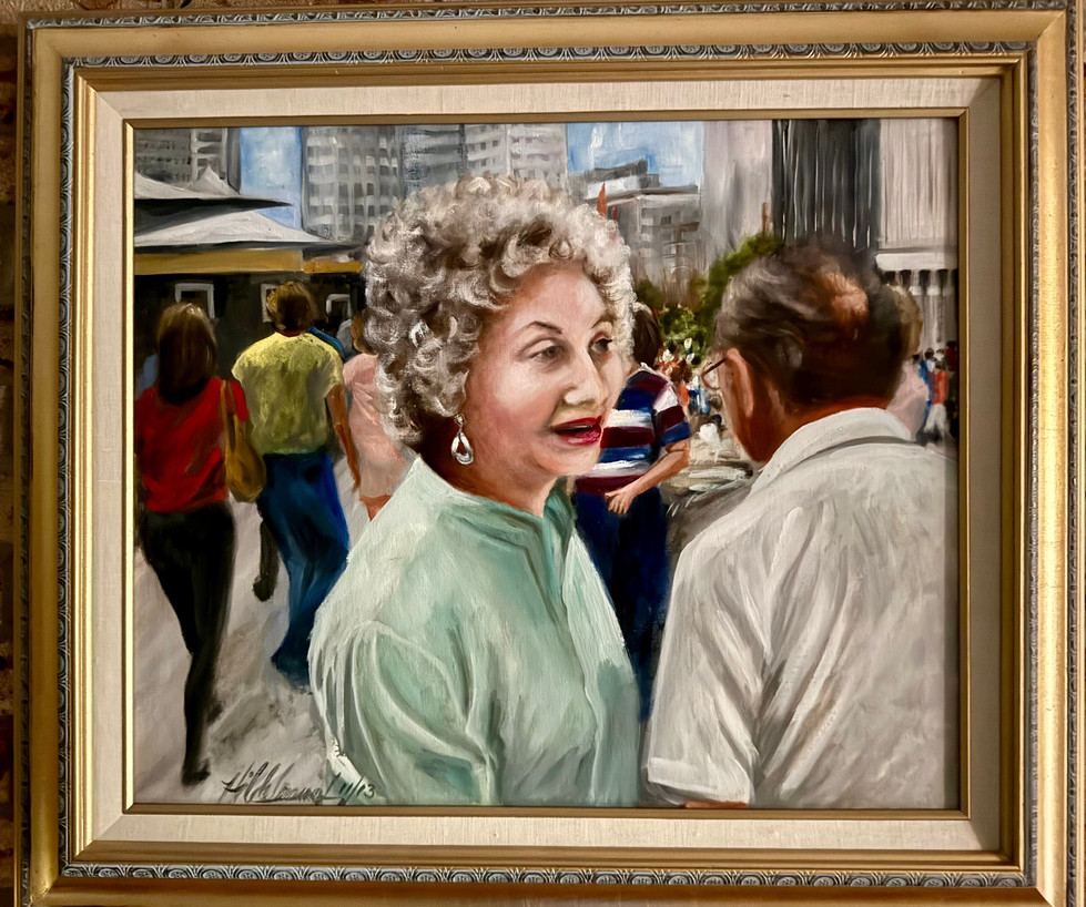 Mom at the Arts Festival
P4