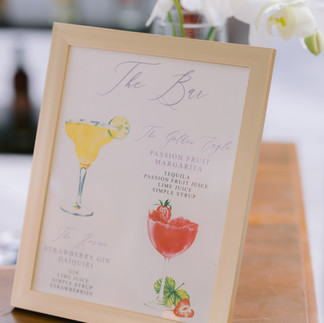 signature drinks for wedding reception