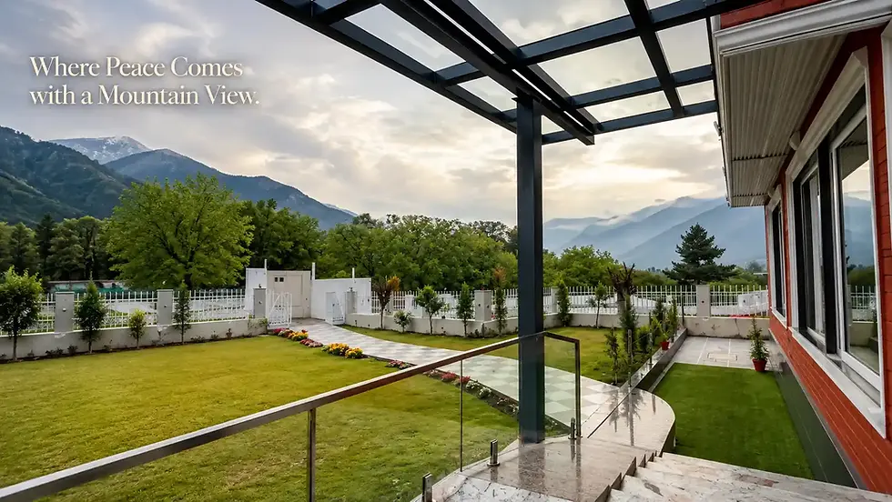 Comfortable room at the Best Hotel in Pahalgam with panoramic mountain views
Hotel garden view best-hotel-in-pahalgam-mountain-view.webp Landscaped garden at the Best Hotel in Pahalgam overlooking the Kashmir mountains
Nearby attractions best-hotel-in-pahalgam-nearby-attractions.webp Things to do near the Best Hotel in Pahalgam including Lidder River and nature walks
